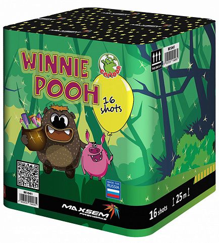 Салют Winnie Pooh M1041 16 залпов Maxsem артикул M1041 