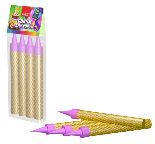 Тортовые свечи 30 секунд