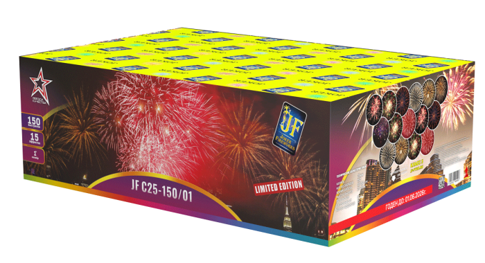 LIMITED EDITION 150 залпов Joker Fireworks артикул JF C25-150/01 