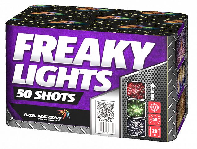Салют Freaky Lights GP305 50 залпов Maxsem артикул GP305 