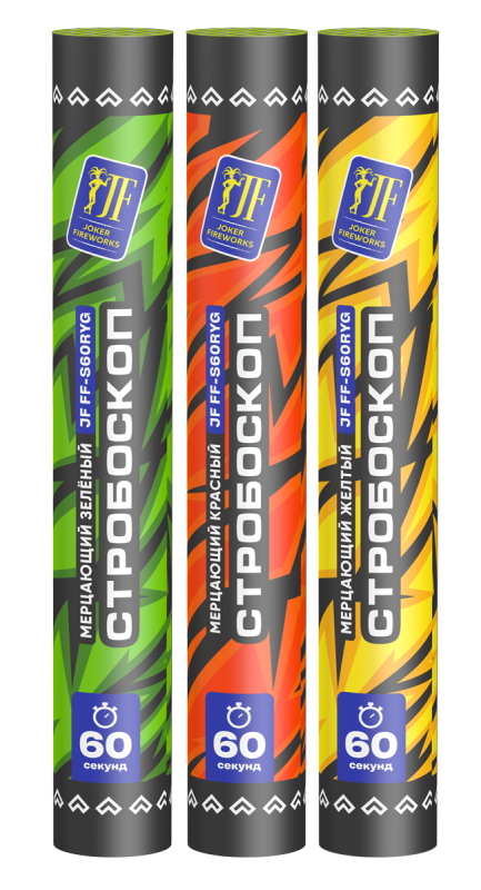 Файер Стробоскоп 60 сек Joker Fireworks артикул  JF FF-S60RWG 