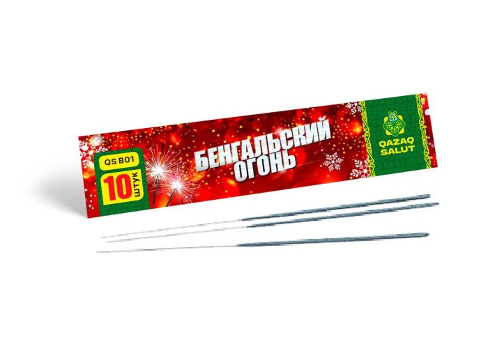 Бенгальский огонь 30сек 10шт Joker Fireworks артикул QS B01 