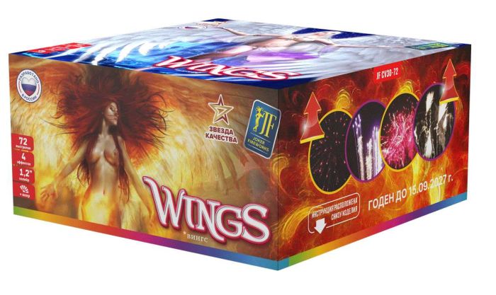 WINGS ВЕЕР 72 залпа 1.2" Joker Fireworks артикул JF CV30-72 