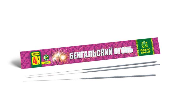 Бенгальский огонь 40см 100сек 4шт Joker Fireworks артикул QS B04 