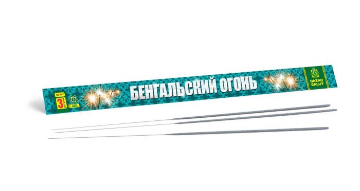 Бенгальский огонь 70см 180сек 3шт Joker Fireworks артикул QS B07 