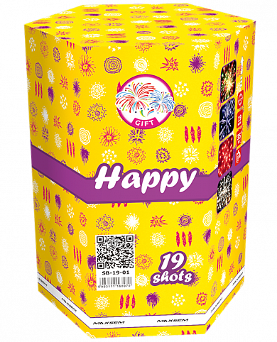 Салют Happy SB-19-01 19 залпов Maxsem артикул SB-19-01 
